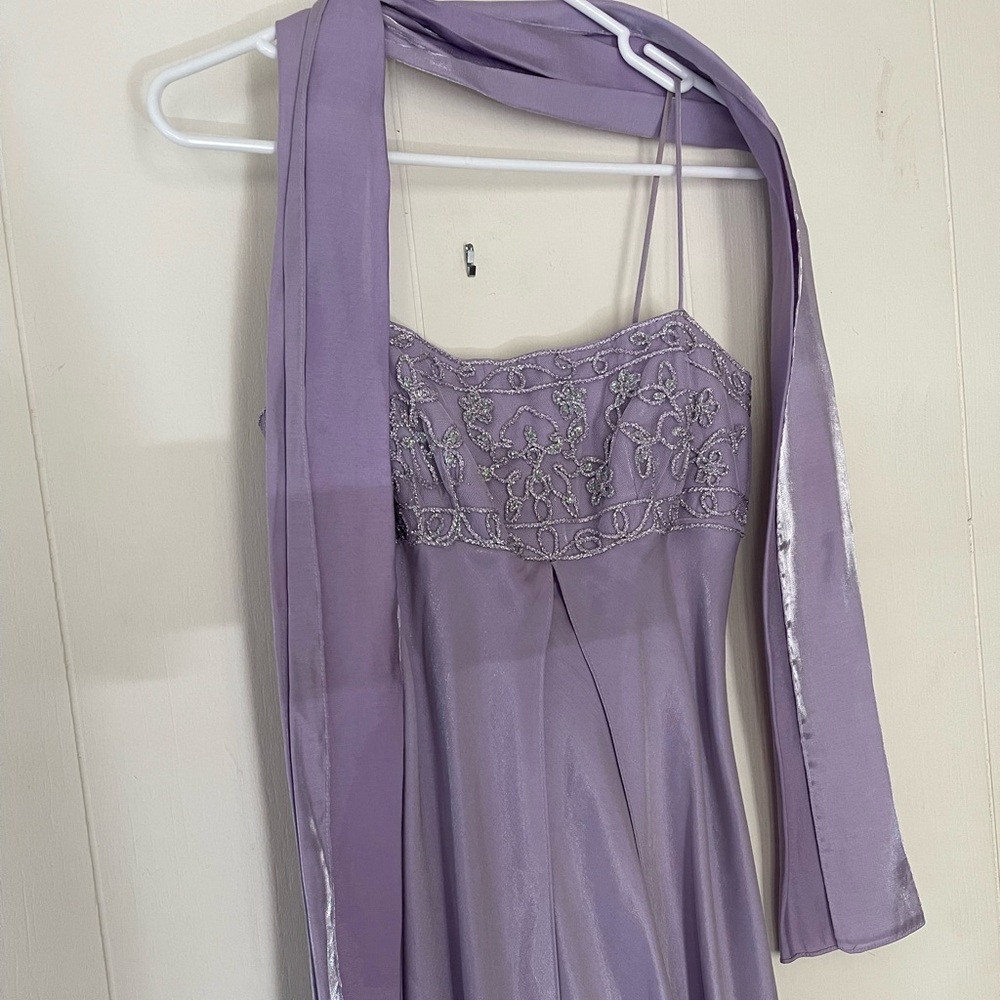 Prom floor length gown with sash